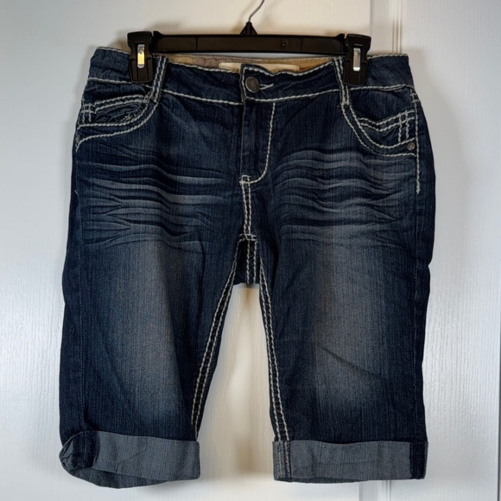 Downeast Bermuda Denim Blue Jeans Size 6 EUC #5776